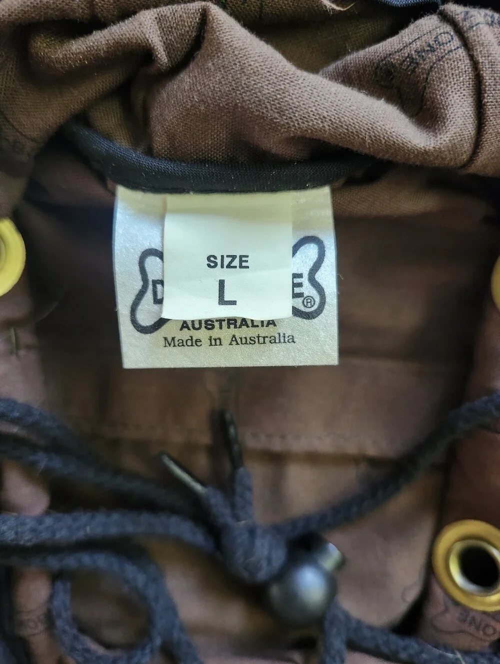 Driza-Bone Vintage Australia Oilskin Slouch Bush Hat Brown Waxed Cotton Size L